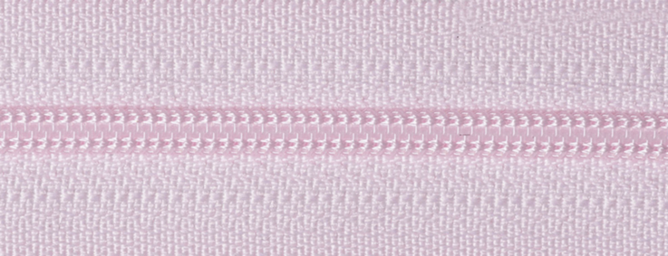 Light Nylon Open-Ended Zip - Light Pink 512