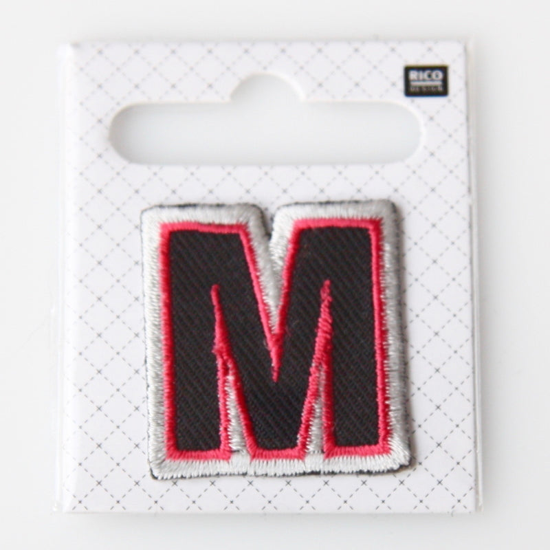 Iron-On Alphabet Patch - M