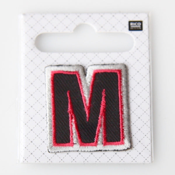 Iron-On Alphabet Patch - M