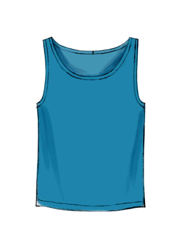 McCall's Men's 6973 - Tank Top, Henley Tee & Shorts