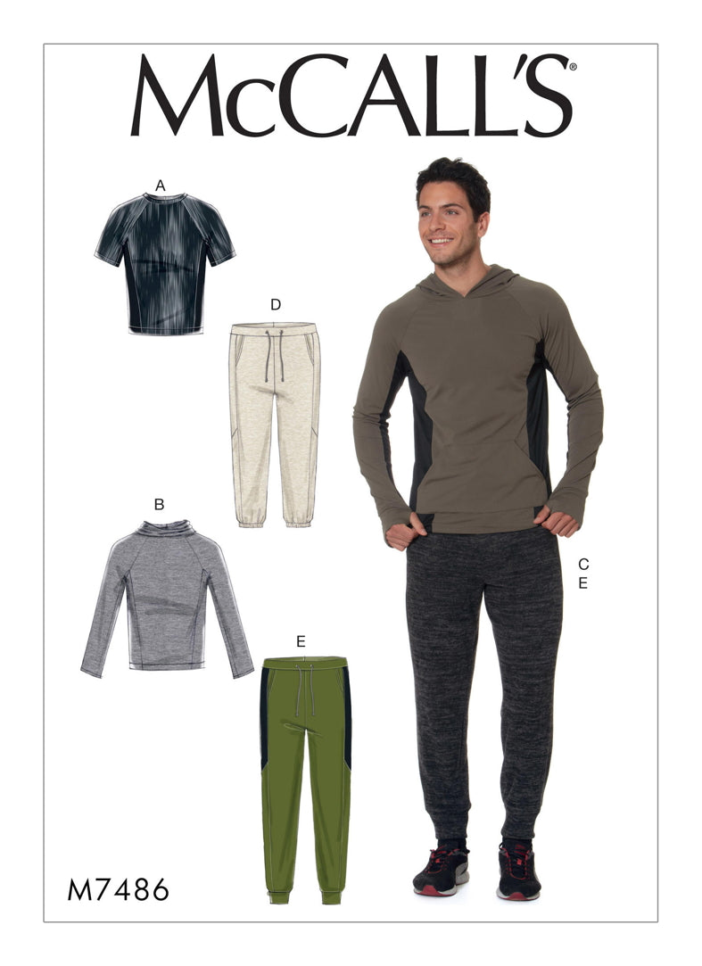McCall's Men's 7486 - Hoodie, T-shirts & Sweatpants