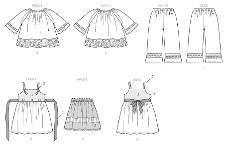 McCall's Girl's 7529 - Boho Outfit