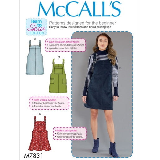 McCall's 7831 - Pinafore Dress