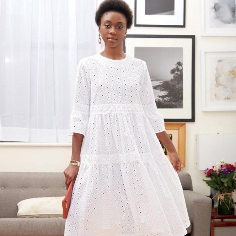 M7948 Pattern McCall's Women's Sewing Pattern - M7948 Tiered or Pleated Dress ...