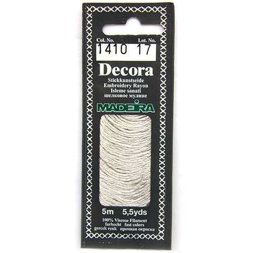 Decora Hand Embroidery Thread - Silver 1410