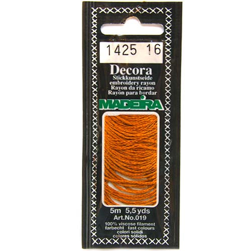 Decora Hand Embroidery Thread - Golden Brown 1425