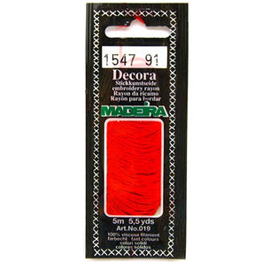 Decora Hand Embroidery Thread - Ruby 1547