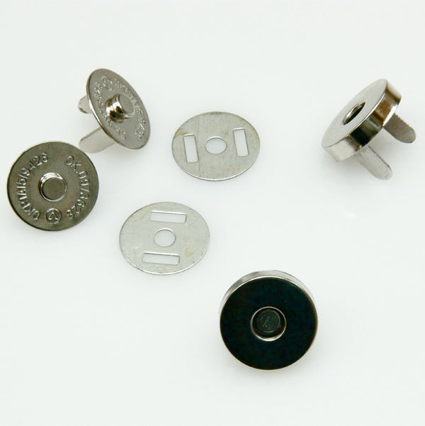 Magnetic Bag Clasp 18mm - Silver