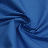 plain wide crisp cotton fabric in royal blue