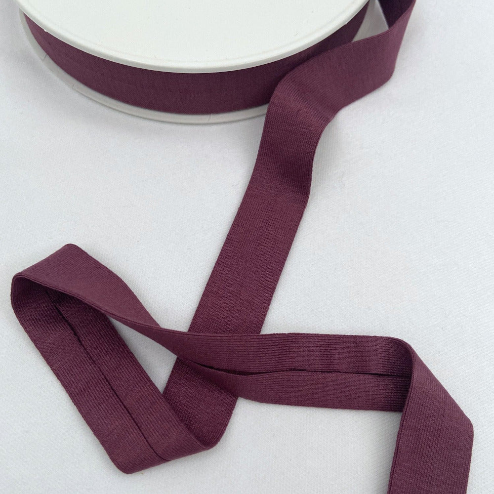 Viscose Jersey Binding 20mm - Mauve