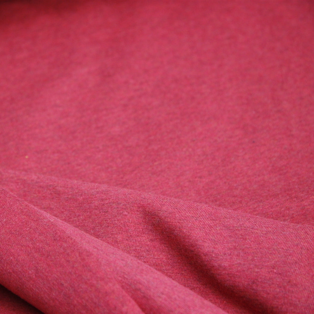Melange Cotton Jersey - Sangria