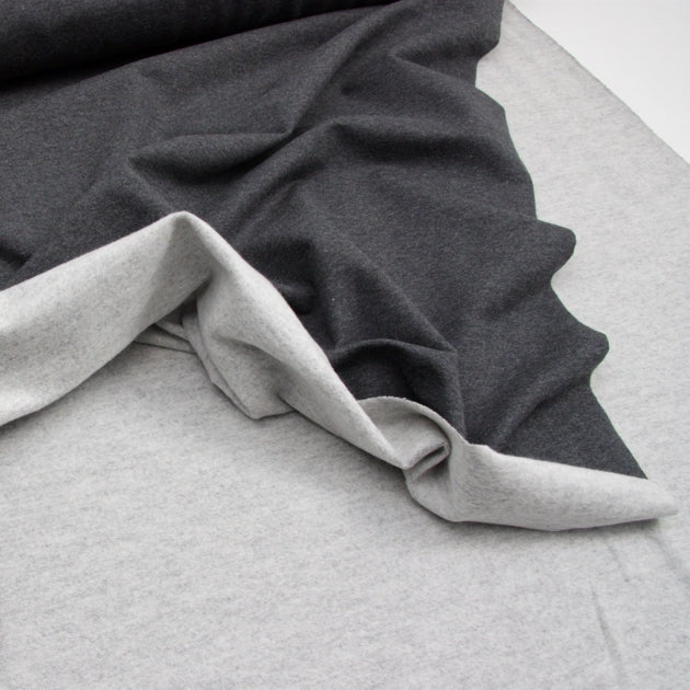 Organic Cotton Fleece - Anthracite Marl