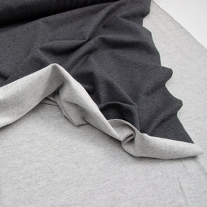 Organic Cotton Fleece - Anthracite Marl