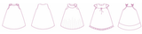 Minikrea 30004 - Girl's 'Spencer' Pinafore Dress 4-10yrs