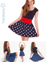 Minikrea 40140 - Girl's 'A-Nederdel' A-Line Skirt 8-16yrs