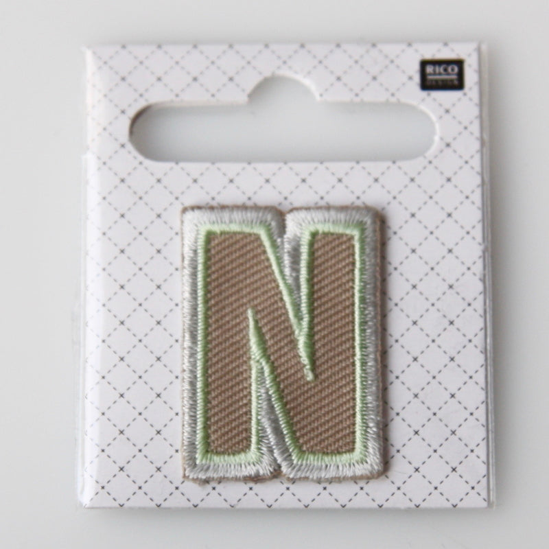 Iron-On Alphabet Patch - N