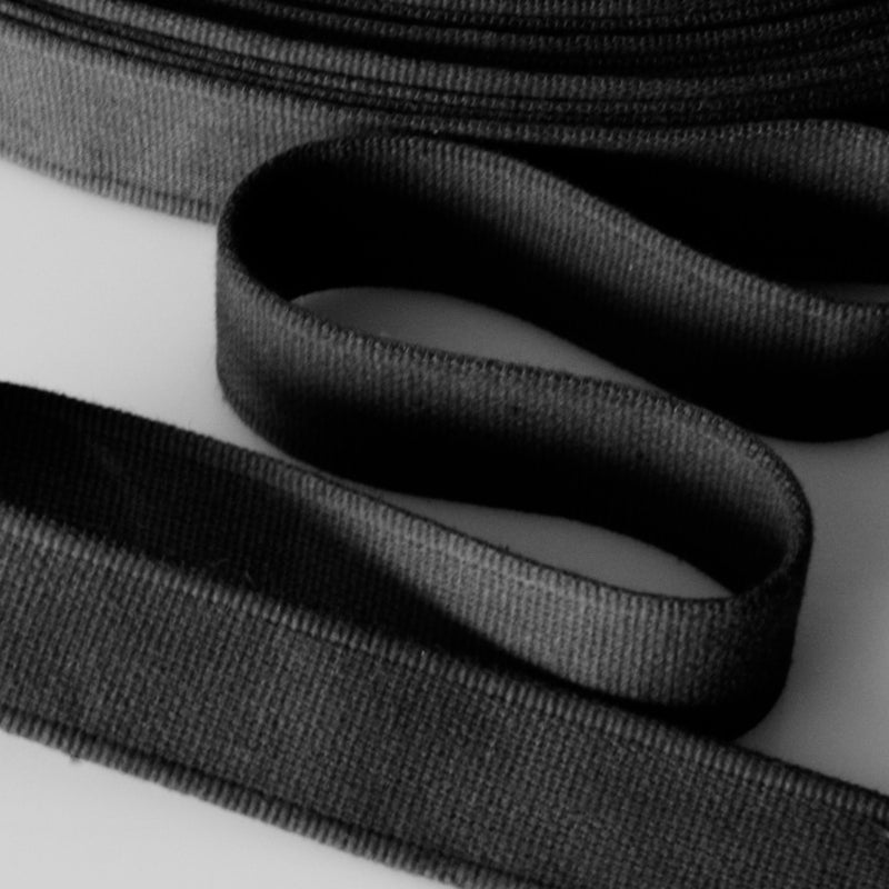 Cotton Strap Webbing 30mm - Black