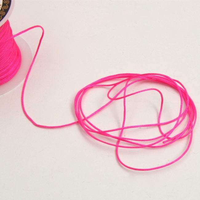 Nylon Bracelet Cord - Hot Pink 1mm