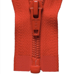 Nylon Open-Ended Zip - Autumn Orange 819
