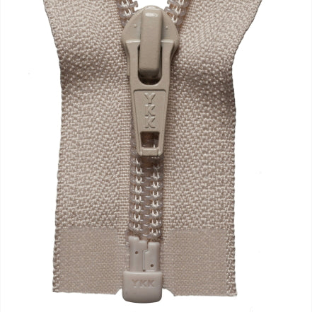 Nylon Open-Ended Zip - Beige 572