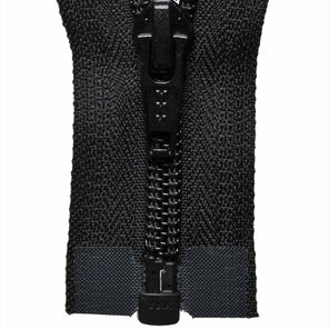 Nylon Open-Ended Zip - Black 580