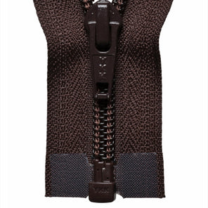 Nylon Open-Ended Zip - Brown 570