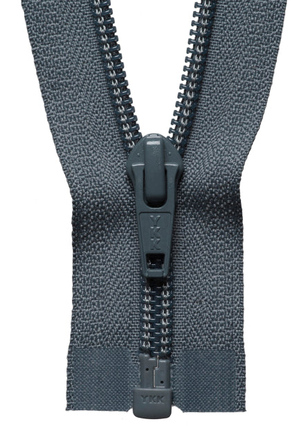 Nylon Open-Ended Zip - Dark Grey 578