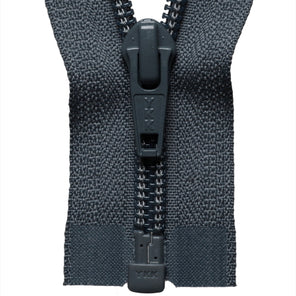 Nylon Open-Ended Zip - Dark Grey 578