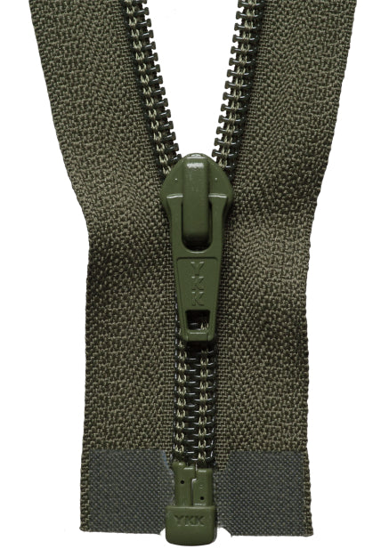 Nylon Open-Ended Zip - Khaki 566