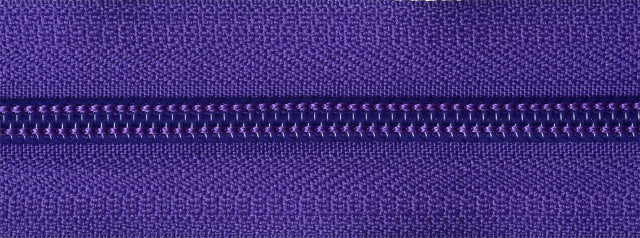 Nylon Open-Ended Zip - Purple 218