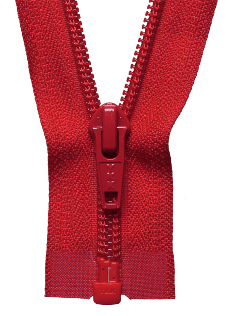 Nylon Open-Ended Zip - Red 519