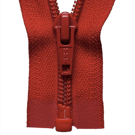 Nylon Open-Ended Zip - Red 519