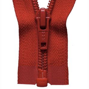 Nylon Open-Ended Zip - Red 519
