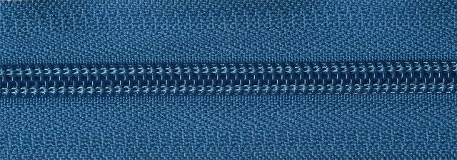 Heavy Nylon Open-Ended Zip - Saxe Blue 557