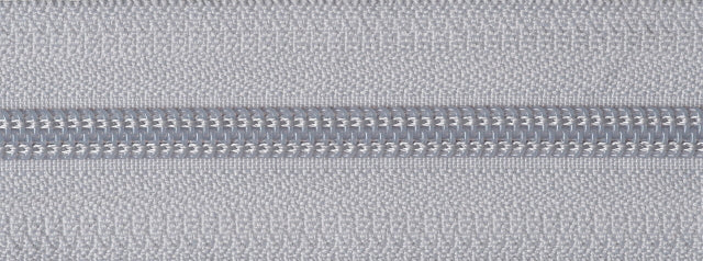 Nylon Open-Ended Zip - Silver 336