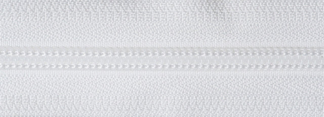 Nylon Open-Ended Zip - White 501