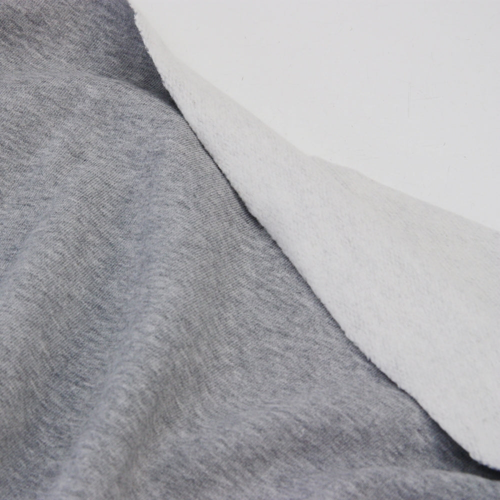 Organic Cotton Fleece - Grey Marl