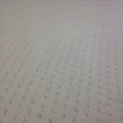 Organic Cotton Pointelle Jersey - Off White