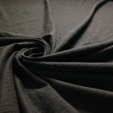 Organic Cotton Slub Jersey - Black