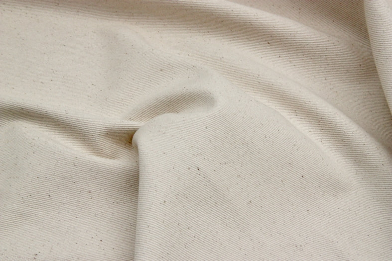 Organic Cotton - Seeded Denim - Natural