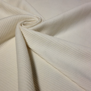 Organic Cotton Ribbed Jersey - Cream
