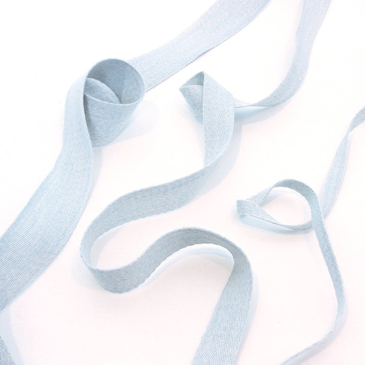 Cotton Herringbone Tape - 017 Pale Blue