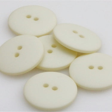 Satin Polyester Buttons - Pale Lemon