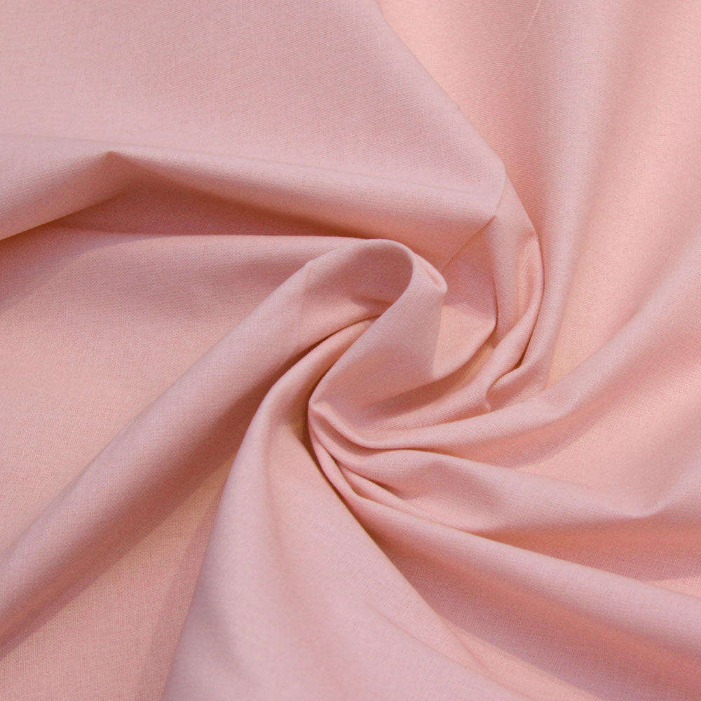 Wide Cotton Plains - Pale Pink