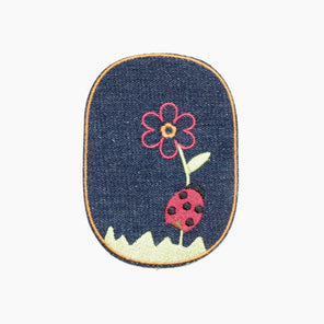 Iron-on Children's Patches - Ladybird Dark Denim