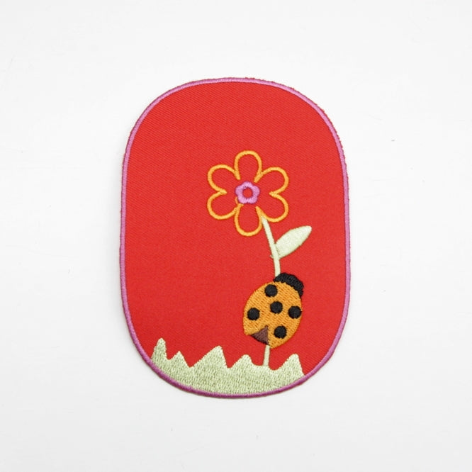 Iron-on Children's Patches - Ladybird Red