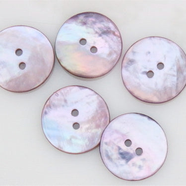 Coloured Shell Buttons - Pink