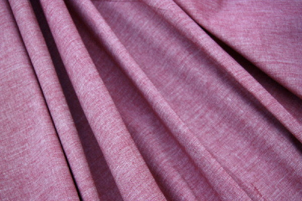 Organic Cotton Crossweave - Ruby Red