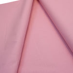 plain wide crisp cotton fabric in baby pink