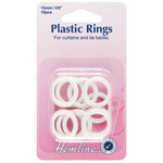 Hemline - Plastic Curtain Rings 15mm